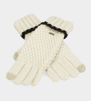 Anekke Beige Knitted Rukavice | 302467CJD