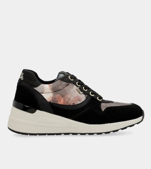 Anekke Black Padded Sports With Wedge Obuv | 209456DVI