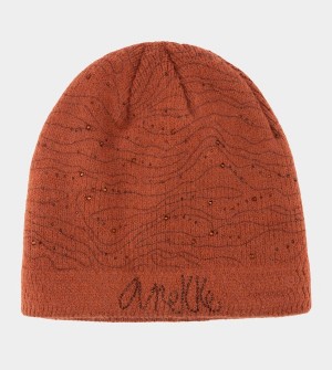 Anekke Burgundy Knitted Beanie Klobuky | 138692VET