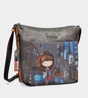 Anekke Contemporary Large Printed Messenger Crossbody Kabelka | 920473ERB