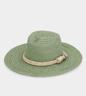Anekke Green Raffia Klobuky | 079348FTB