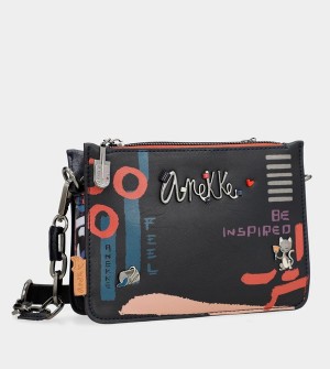 Anekke Nagare 3 Compartments Small Crossbody Kabelka | 431729FXN