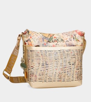Anekke Nature Pachamama Golden Crossbody Kabelka | 203649NFD