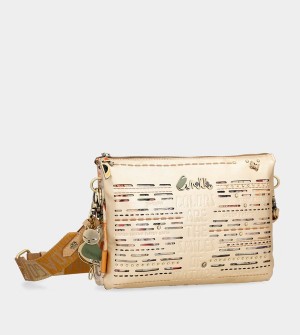 Anekke Nature Pachamama Golden With Two Compartments Crossbody Kabelka | 430561CAE