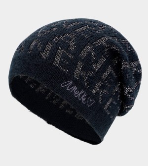 Anekke Navy Blue Contemporary Knit Klobuky | 098135WVO