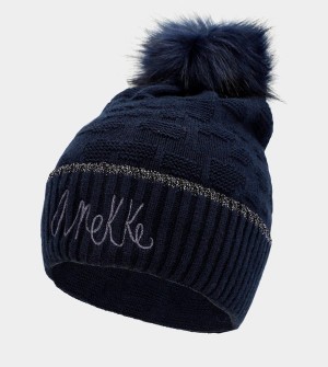 Anekke Navy Blue Shodō Knit Klobuky | 194036CXY