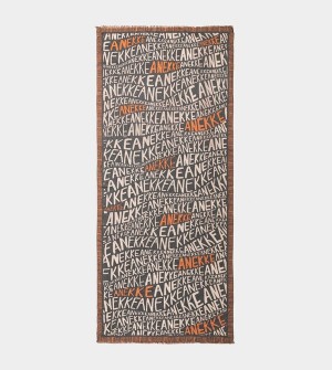 Anekke Pashmina Logo Brown Sal | 821790UFG