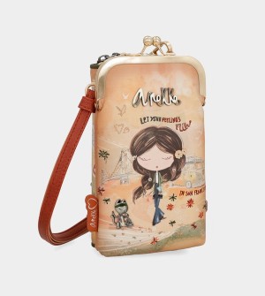 Anekke Peace & Love Camel 3-in-1 Rfid Crossbody Kabelka | 267503PCF