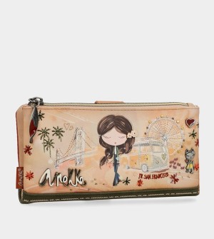 Anekke Peace & Love Camel Large Rfid Penazenky | 156982QKU