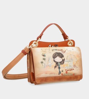 Anekke Peace & Love Camel Mini Crossbody Kabelka | 690814JVD