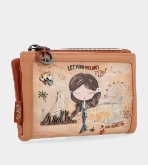Anekke Peace & Love Camel Small Rfid Penazenky | 083256PVZ