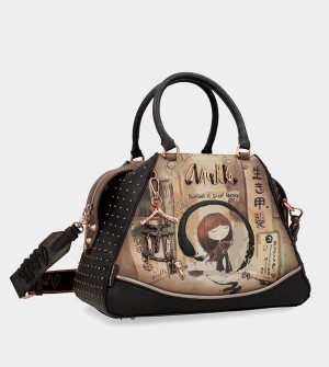Anekke Shōen Large Black Kabelka | 064923XNU