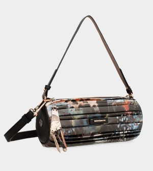 Anekke Shōen Palette Pleated Cylindrical Crossbody Kabelka | 073124ACE