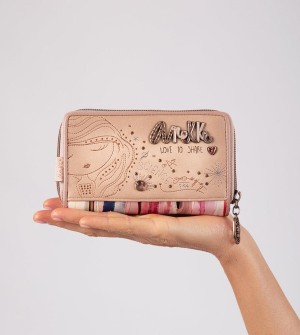 Anekke Studio Nude Medium Rfid Crossbody Kabelka | 853021JGH
