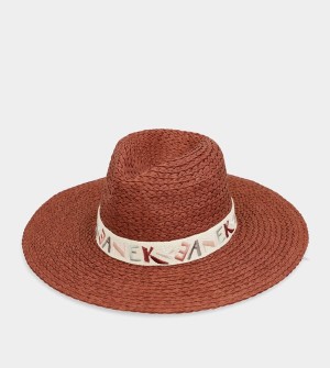 Anekke Terracotta Raffia Klobuky | 918674SEY
