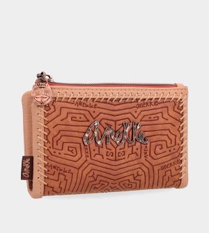 Anekke Tribe Medium Brown Rfid Penazenky | 029561UMD