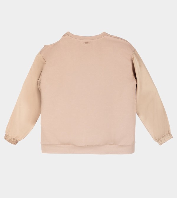 Anekke Beige Cut-out Mikiny | 516039OQD
