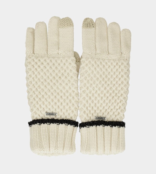 Anekke Beige Knitted Rukavice | 302467CJD
