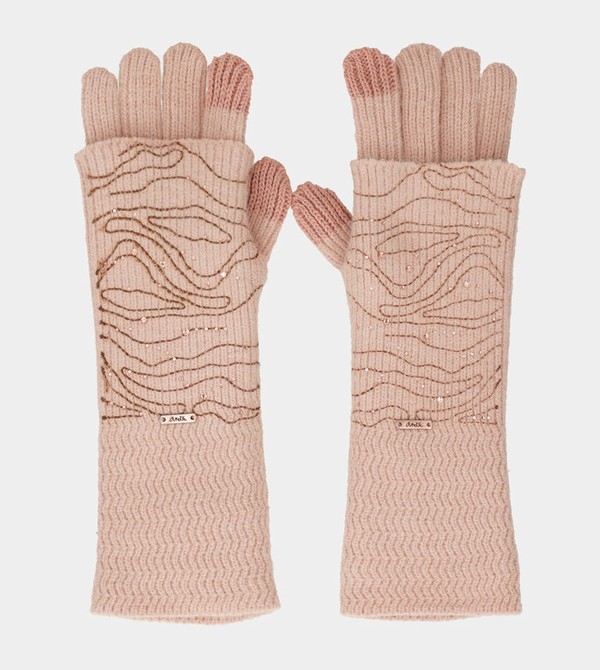Anekke Beige Knitted Rukavice | 805931LTU