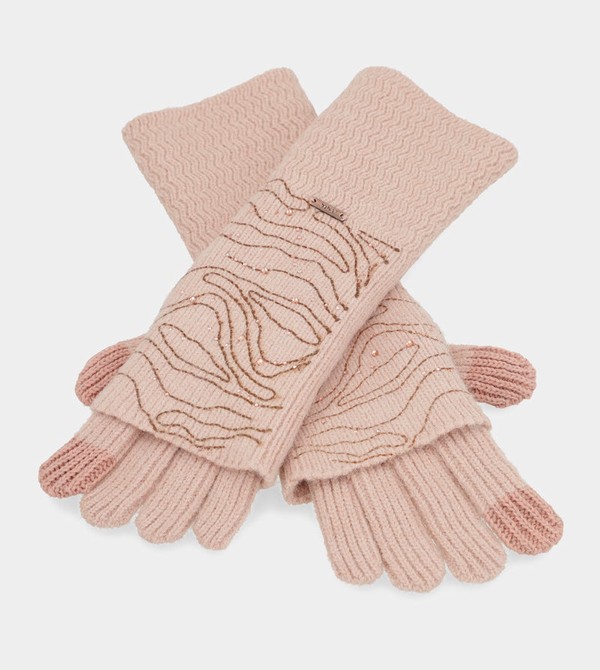 Anekke Beige Knitted Rukavice | 805931LTU