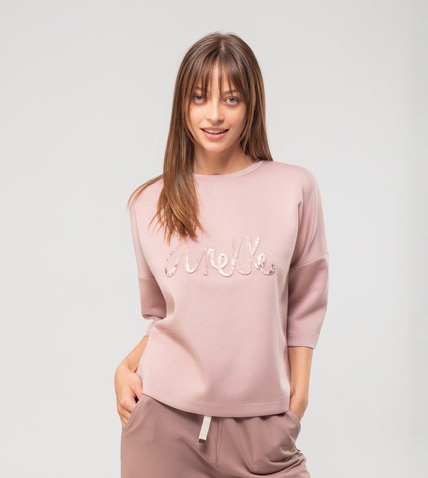 Anekke Beige Logo Mikiny | 756492MST