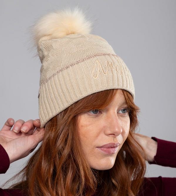 Anekke Beige Shodō Knit Klobuky | 594361BWC