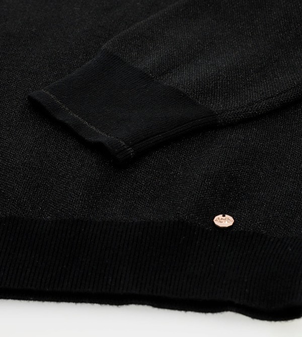 Anekke Black Contemporary Svetre | 013859SIB