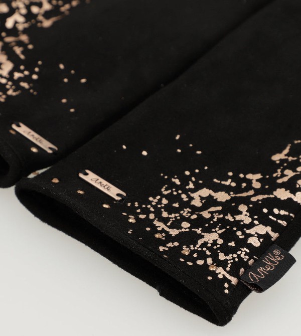 Anekke Black Fleece-lined Rukavice | 495106WBJ
