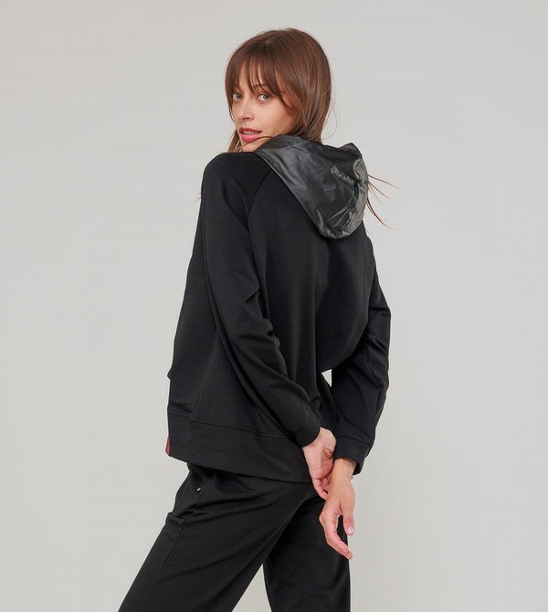 Anekke Black Hoodie Mikiny | 752943UCJ
