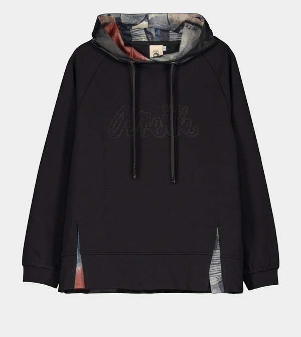 Anekke Black Hoodie Mikiny | 752943UCJ