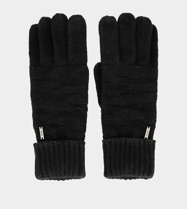 Anekke Black Knit Rukavice | 018952HQB