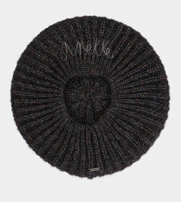 Anekke Black Knitted Beret Klobuky | 509834PRM