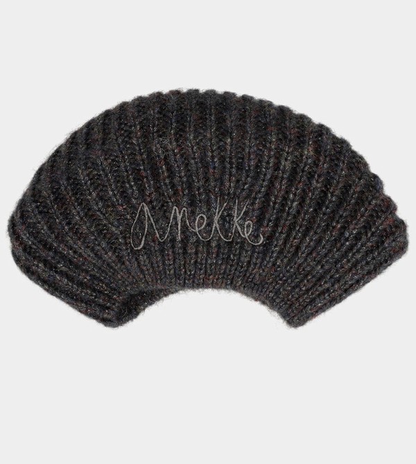 Anekke Black Knitted Beret Klobuky | 509834PRM