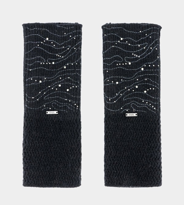 Anekke Black Knitted Rukavice | 706594XOV