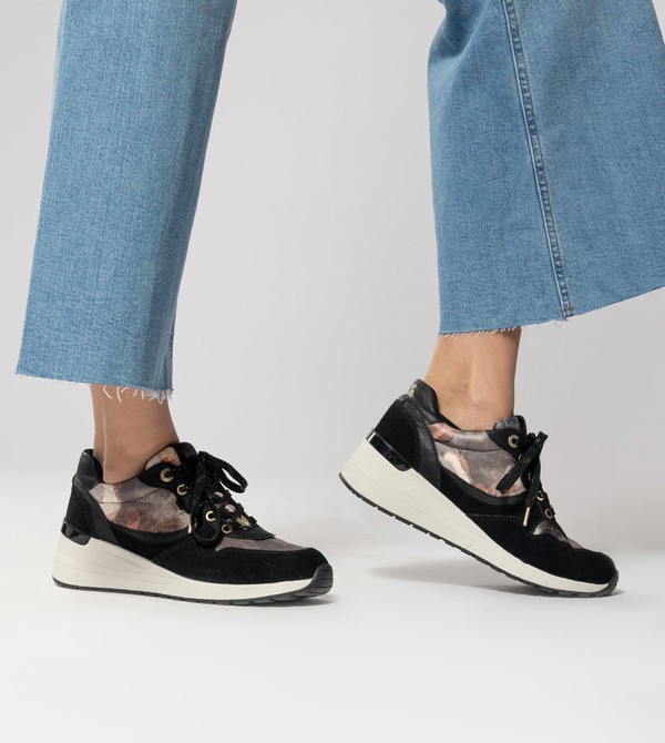 Anekke Black Padded Sports With Wedge Obuv | 209456DVI