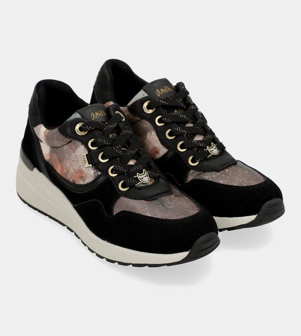 Anekke Black Padded Sports With Wedge Obuv | 209456DVI