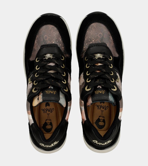 Anekke Black Padded Sports With Wedge Obuv | 209456DVI
