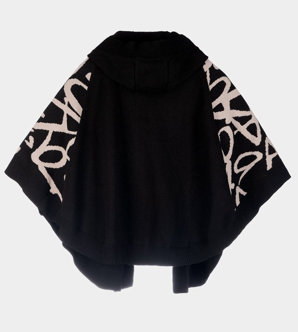 Anekke Black Poncho-style Bundy | 340612HDJ