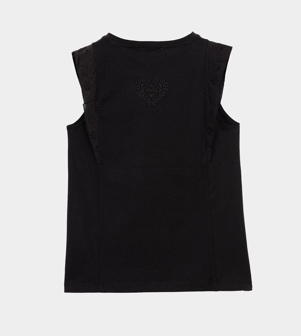 Anekke Black Tank Top Tricko | 370912QKI