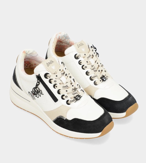 Anekke Black & White Wedge Obuv | 813520DXY