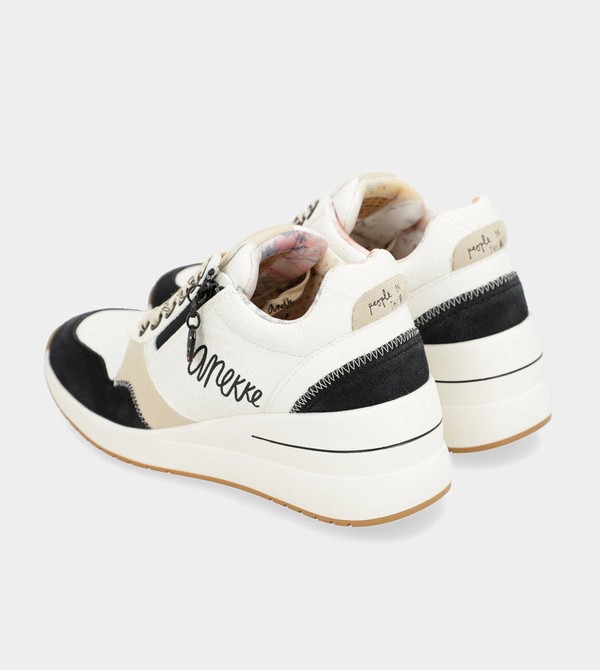 Anekke Black & White Wedge Obuv | 813520DXY