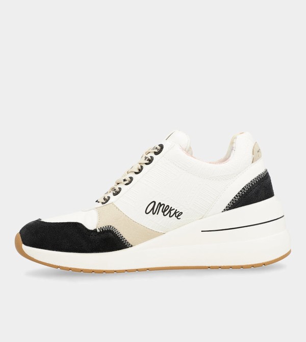 Anekke Black & White Wedge Obuv | 813520DXY