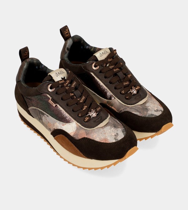Anekke Brown Palette Patterned Sports Obuv | 189346PCA