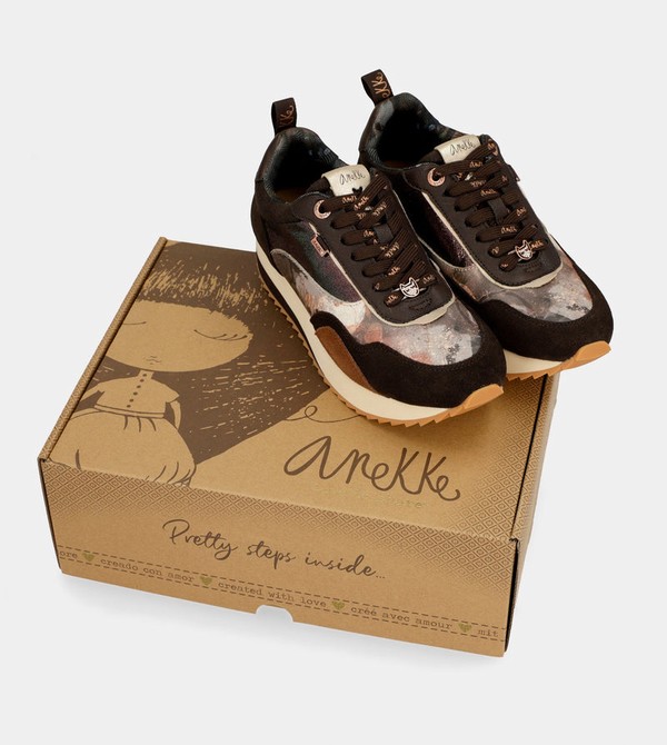 Anekke Brown Palette Patterned Sports Obuv | 189346PCA