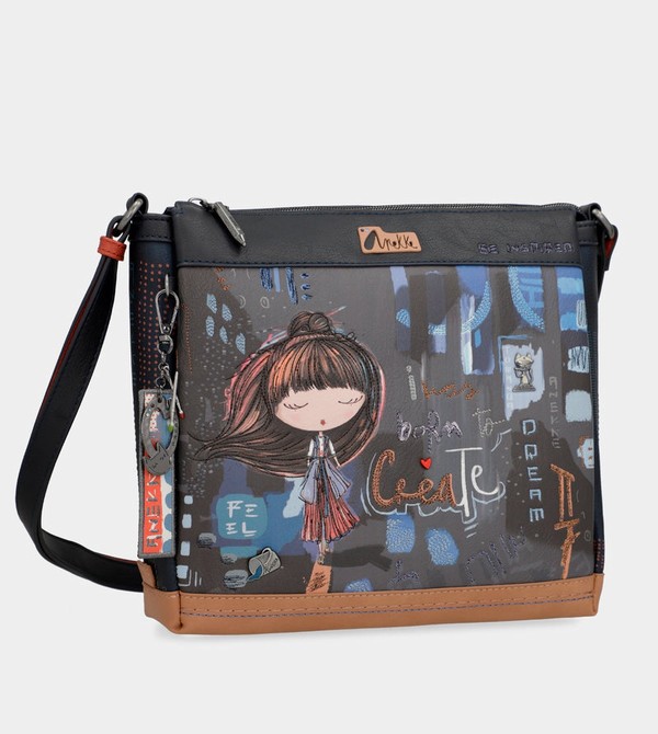 Anekke Contemporary Rectangular 3 Compartment Contemporary Crossbody Kabelka | 816703BEA