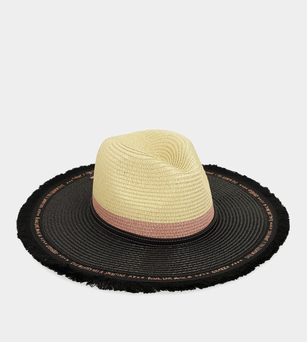 Anekke Contrast Raffia Klobuky | 539802BJY