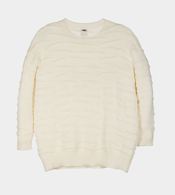 Anekke Ecru Knitted Jumper Svetre | 726104WIN
