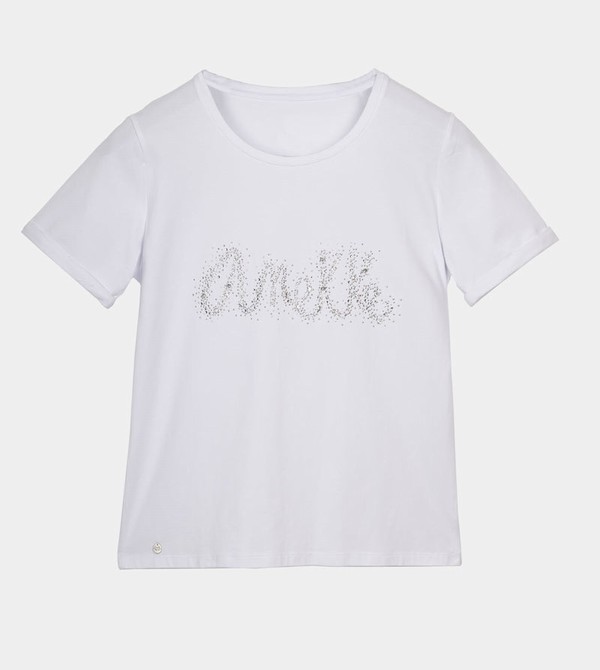 Anekke Glitter White Tricko | 207851BOI