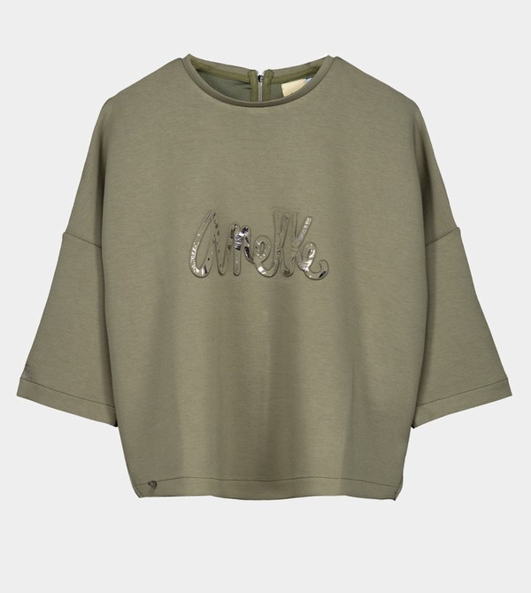 Anekke Green Logo Mikiny | 724316TYX