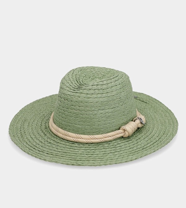 Anekke Green Raffia Klobuky | 079348FTB